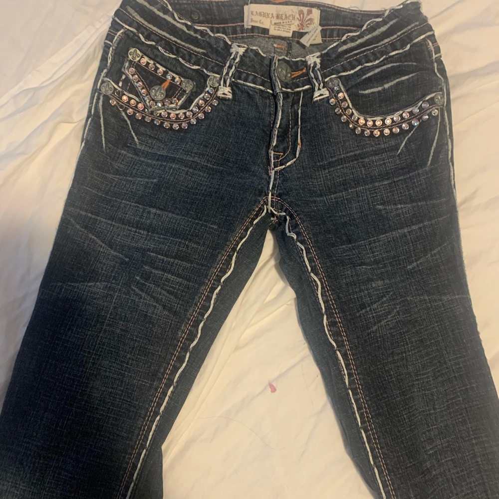 Skinny boot cut jeans